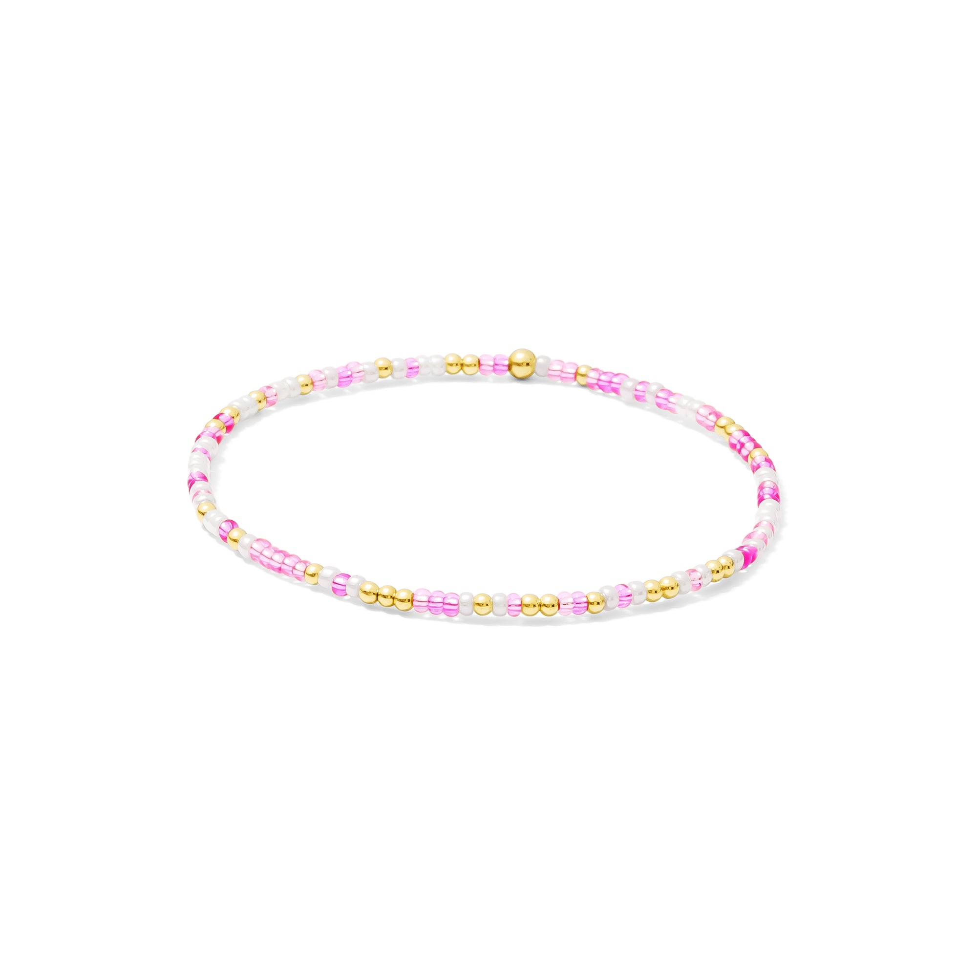 Jules and Bee,   Sports, 2mm Gold Round - 25%, light pink mix