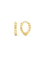 Huggie Clicker • Beaded Hoop • Petite • 14mm
