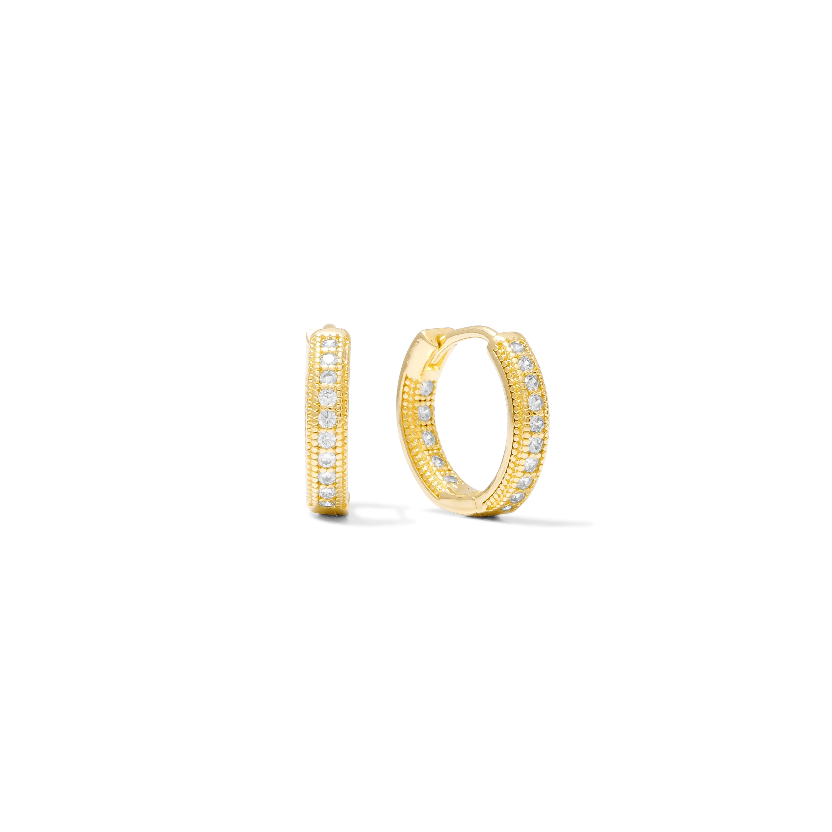 Huggie Clicker • Inside Out Cubic Hoop • 15mm