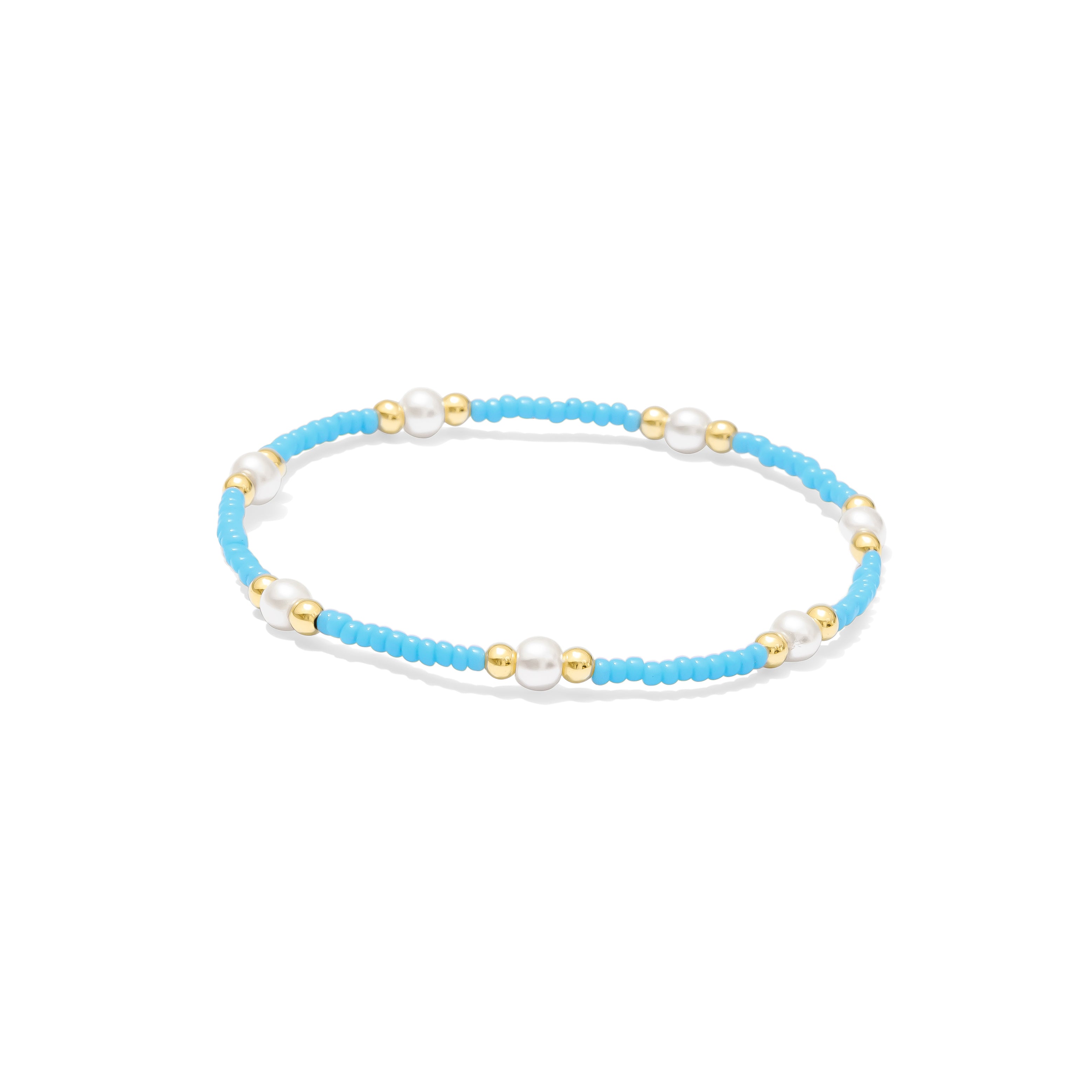 Jules and Bee, Sunshine Pearl Collection, Turquoise Blue