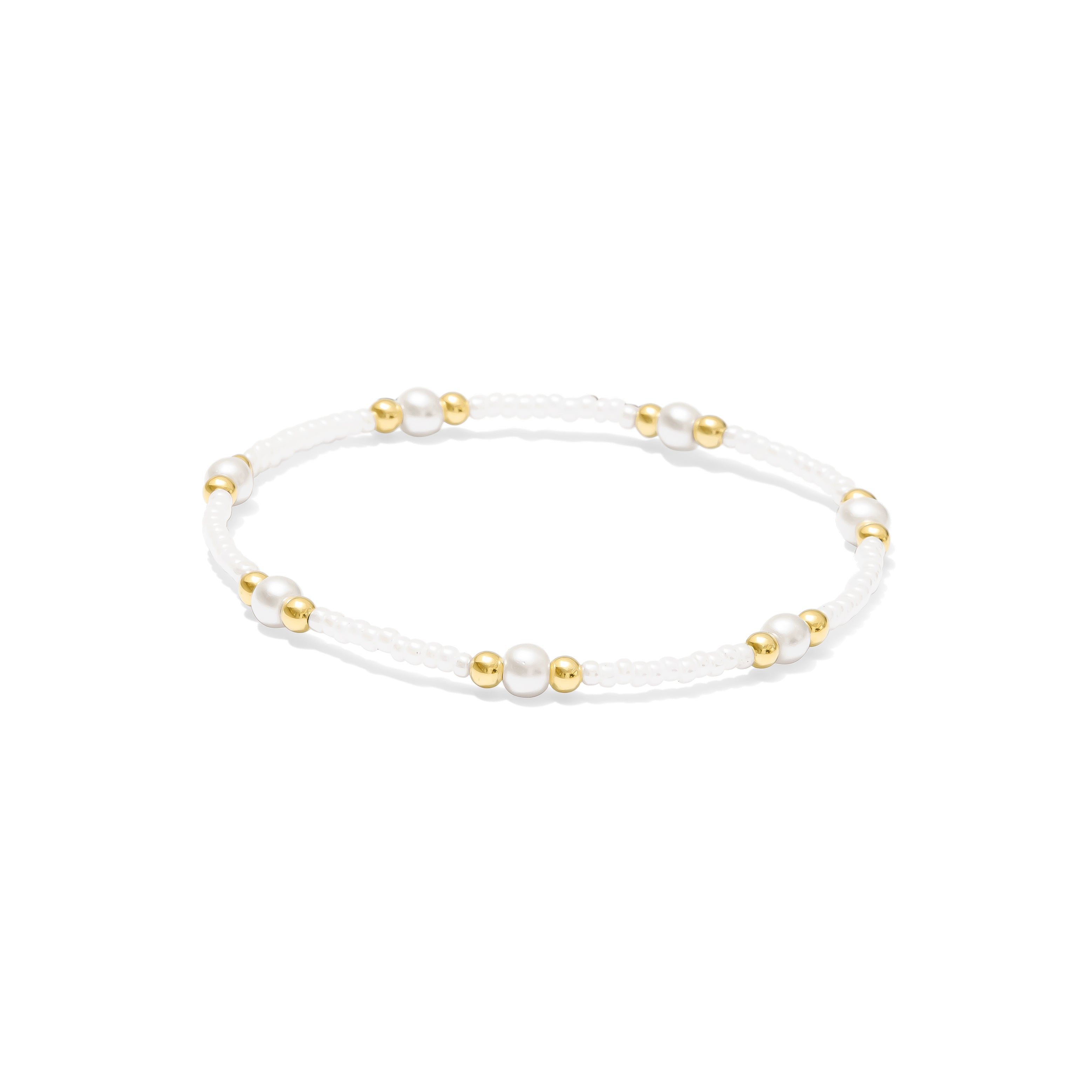 Jules and Bee, Sunshine Pearl Collection, Pearl white