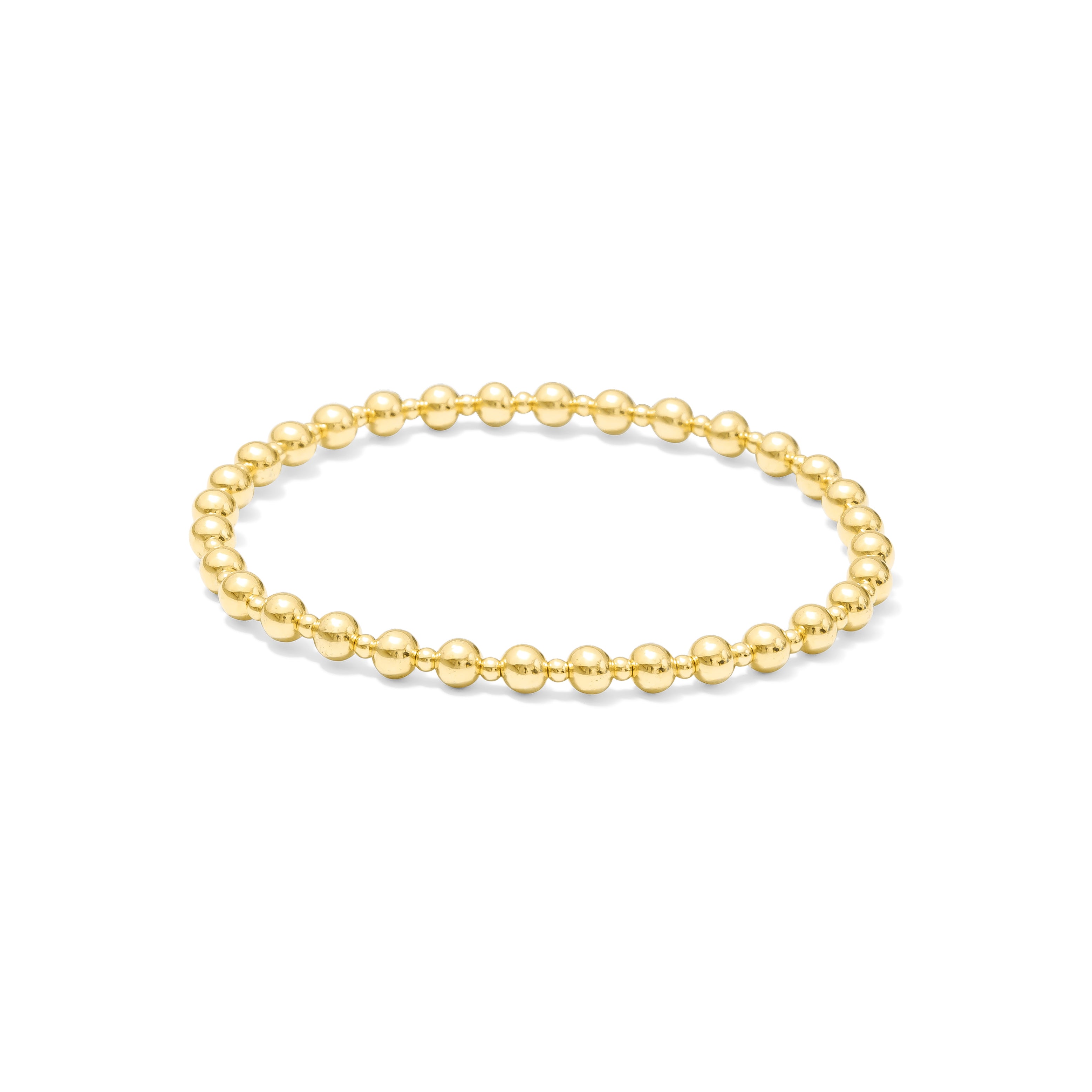 Signature Gold • 4mm / 2mm Bead Bracelet