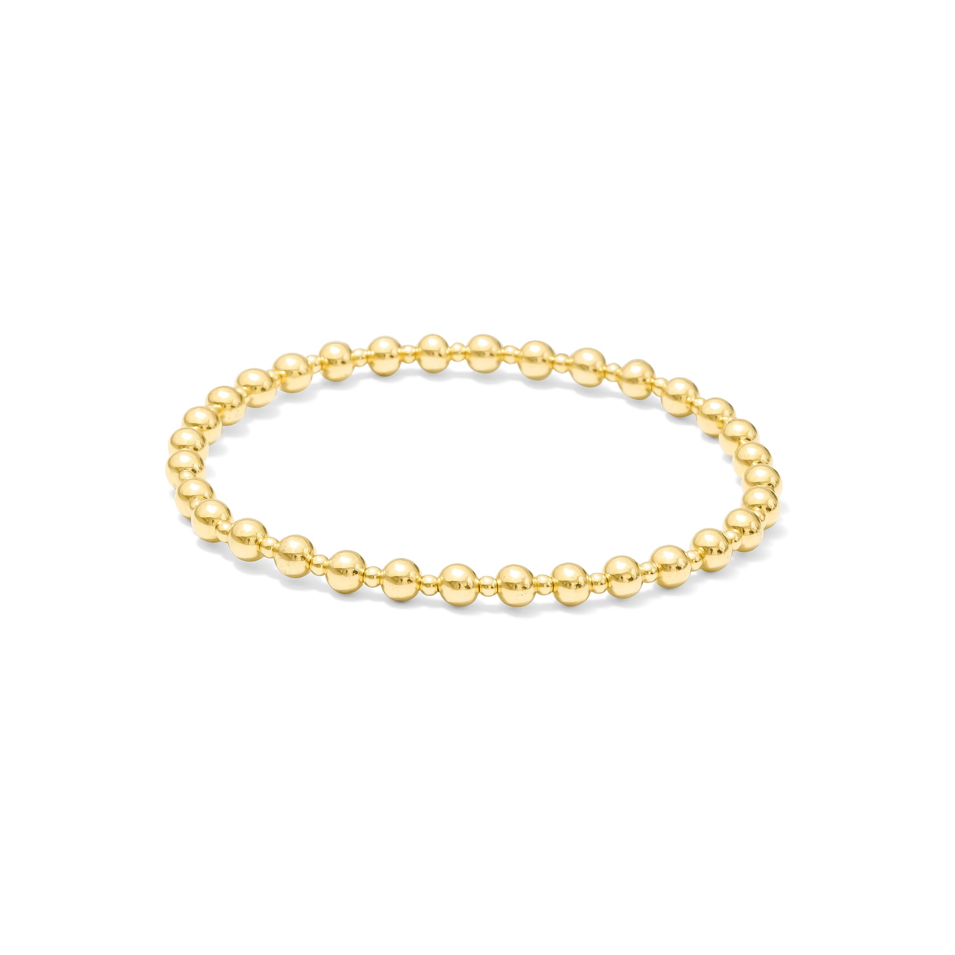 Signature Gold • 4mm / 2mm Bead Bracelet
