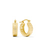 Huggie Clicker • Ridged Hoop • 16mm