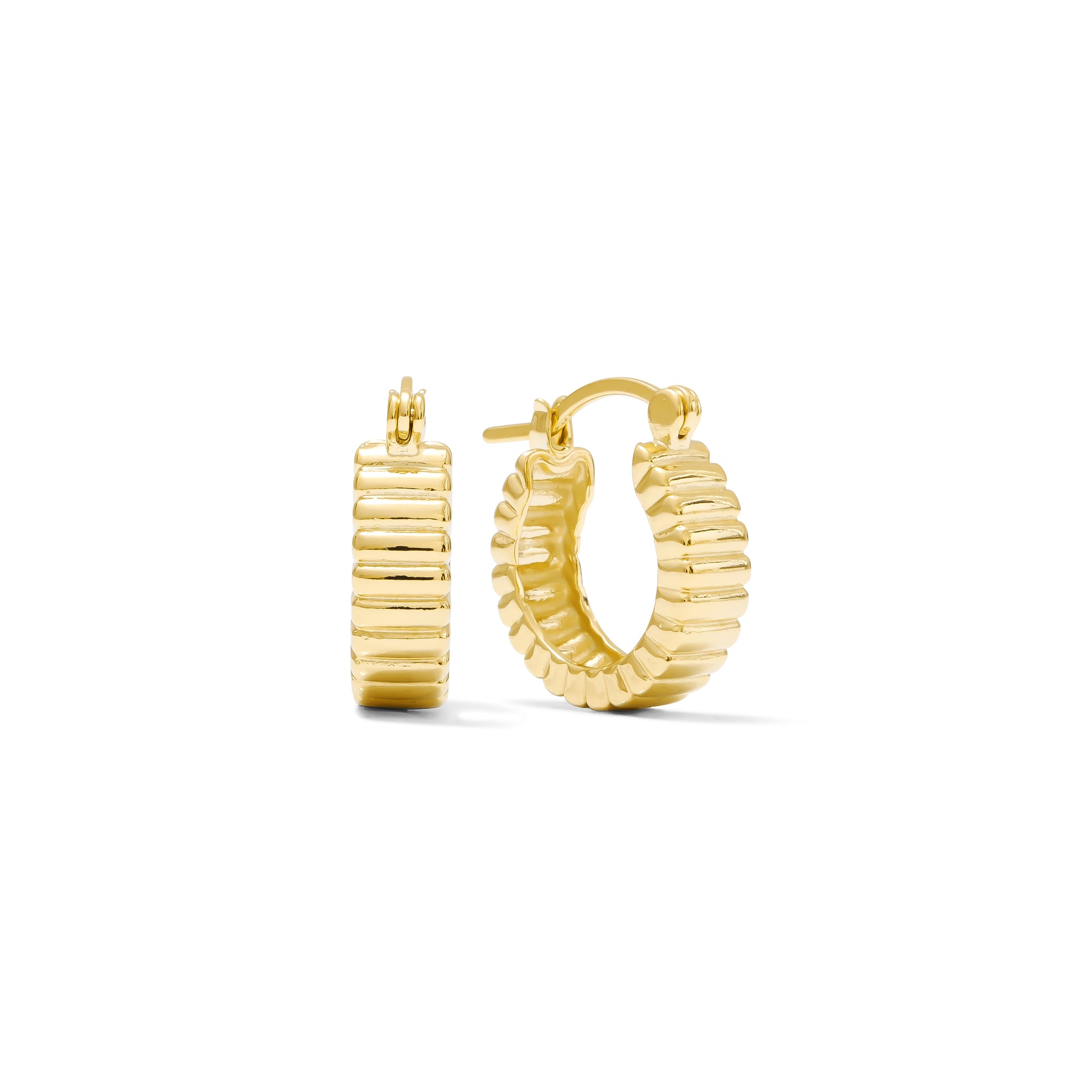 Huggie Clicker • Ridged Hoop • 16mm