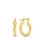 Huggie Clicker • Twisted Hoop • 15mm