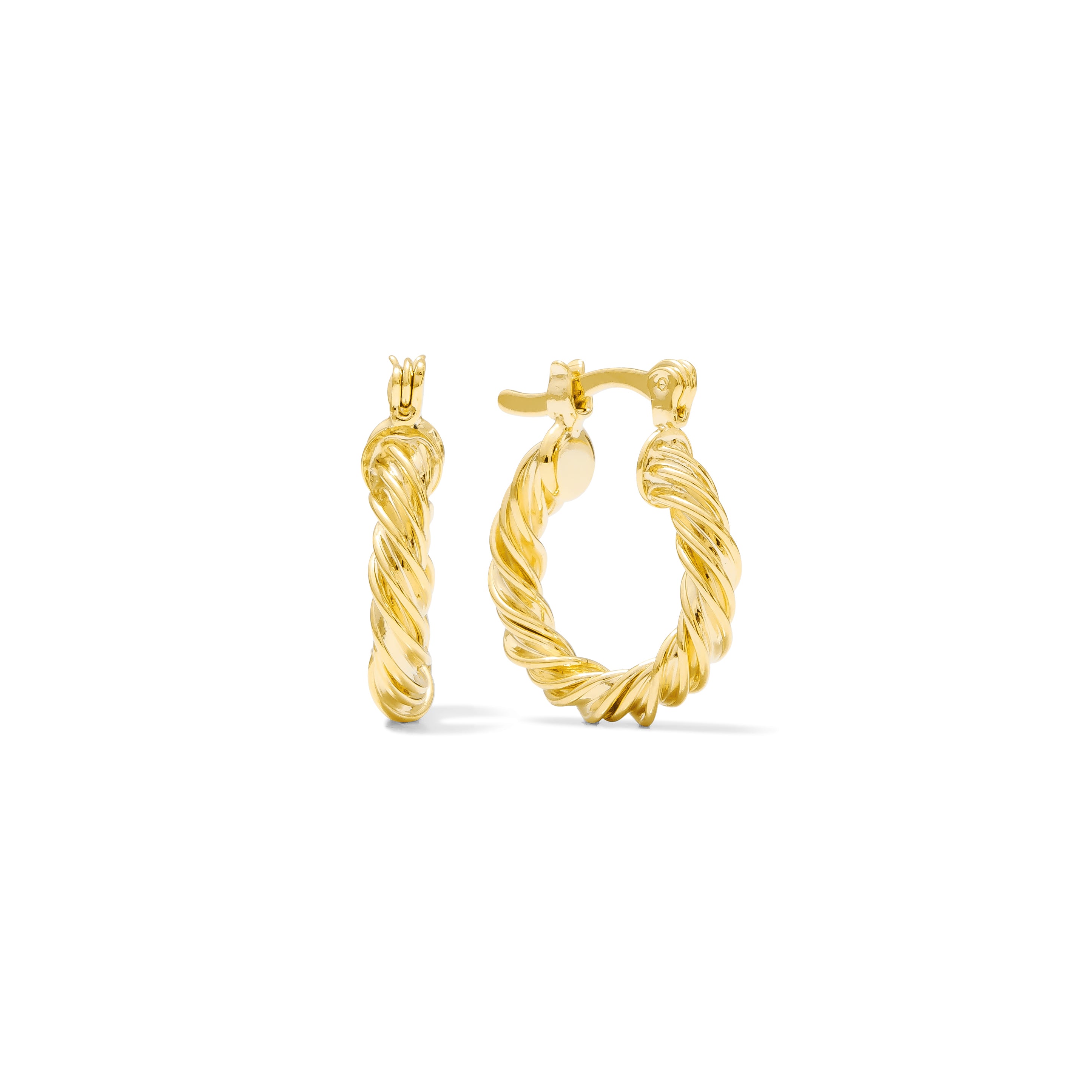 Huggie Clicker • Twisted Hoop • 15mm