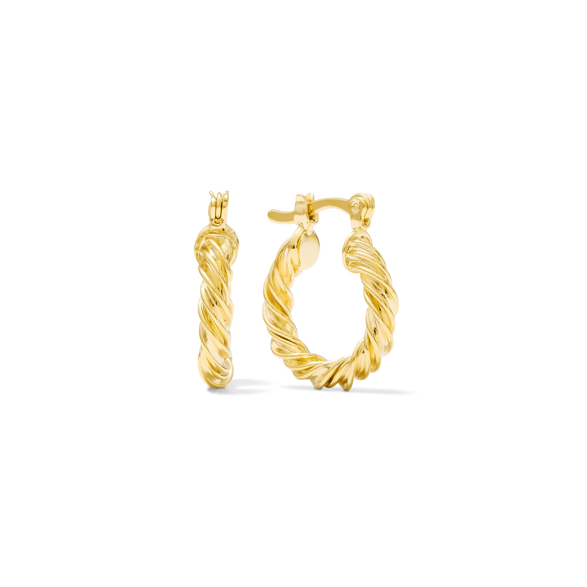 Huggie Clicker • Twisted Hoop • 15mm