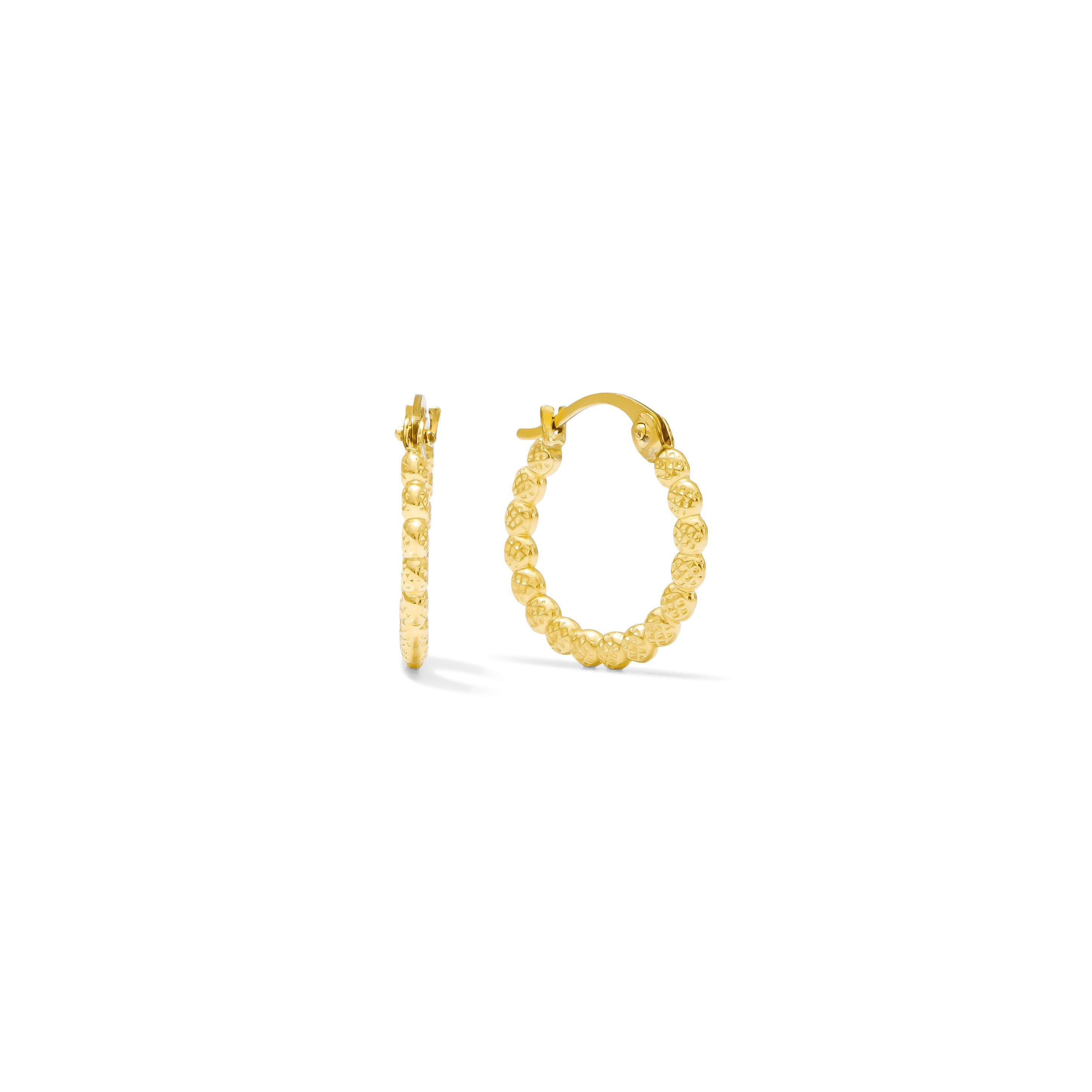 Huggie Clicker • Flat Beaded • 15mm