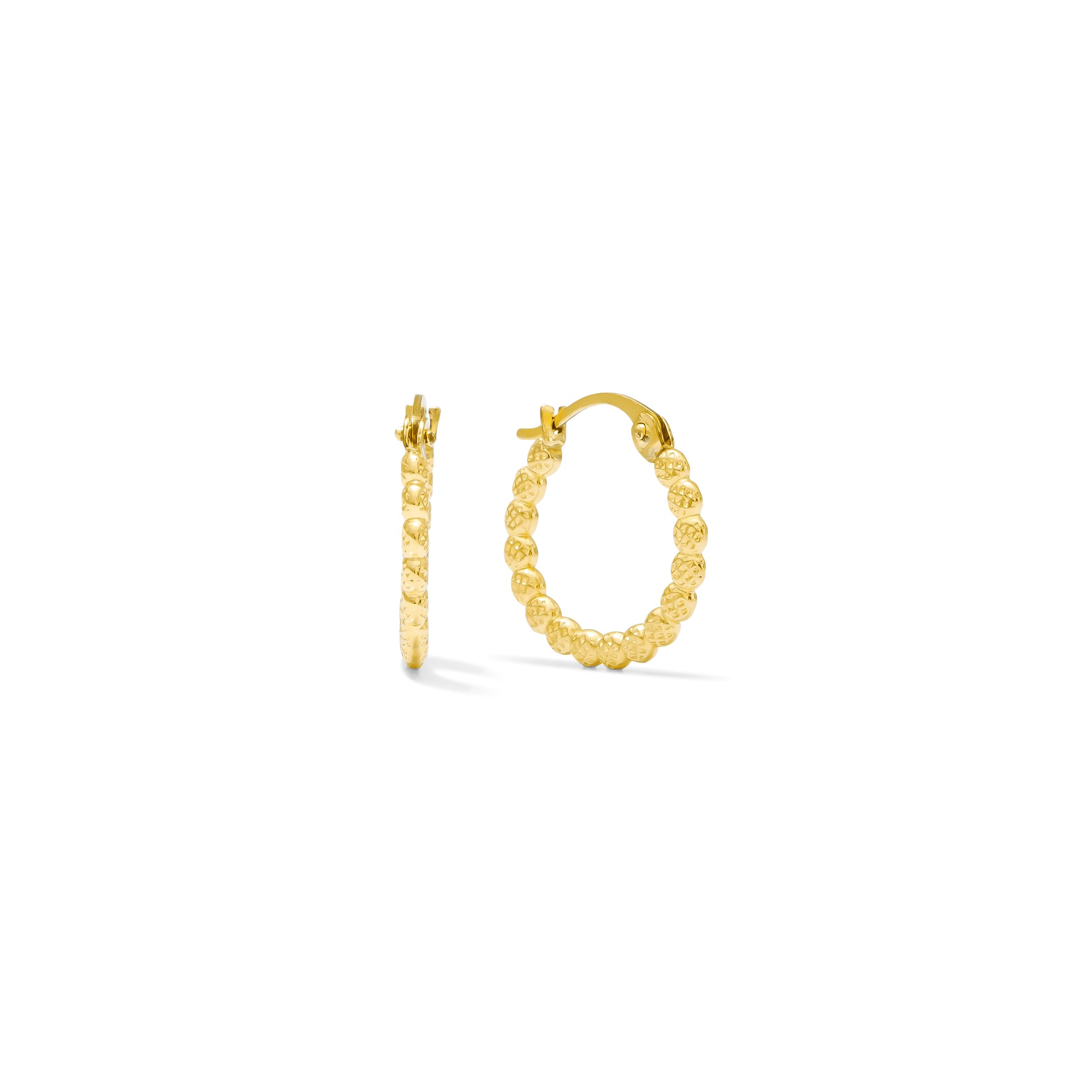 Huggie Clicker • Flat Beaded • 15mm