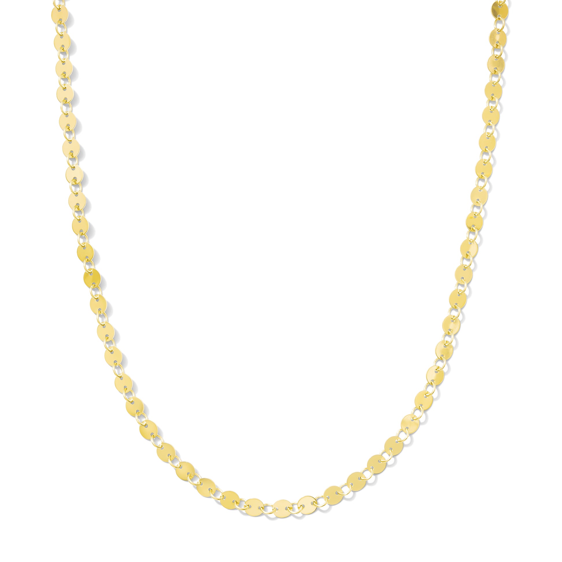 Sequin Disk 4mm 16" chain