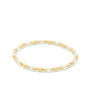 Jules and Bee, Pearl Collection, 3.5mm Pearl, 3mm Gold Round, Oval