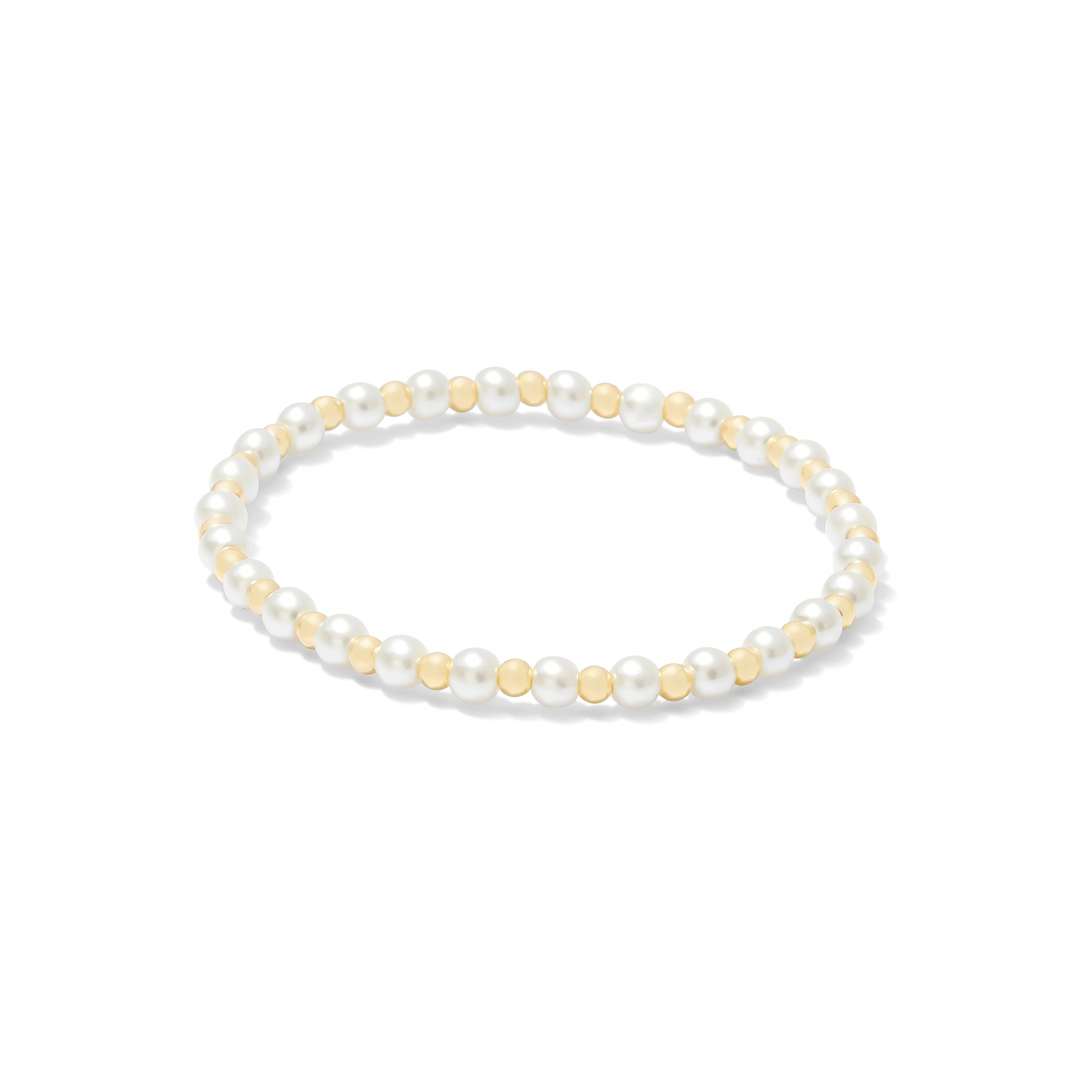 Pearl Collection • 4mm Pearl • 3mm Gold