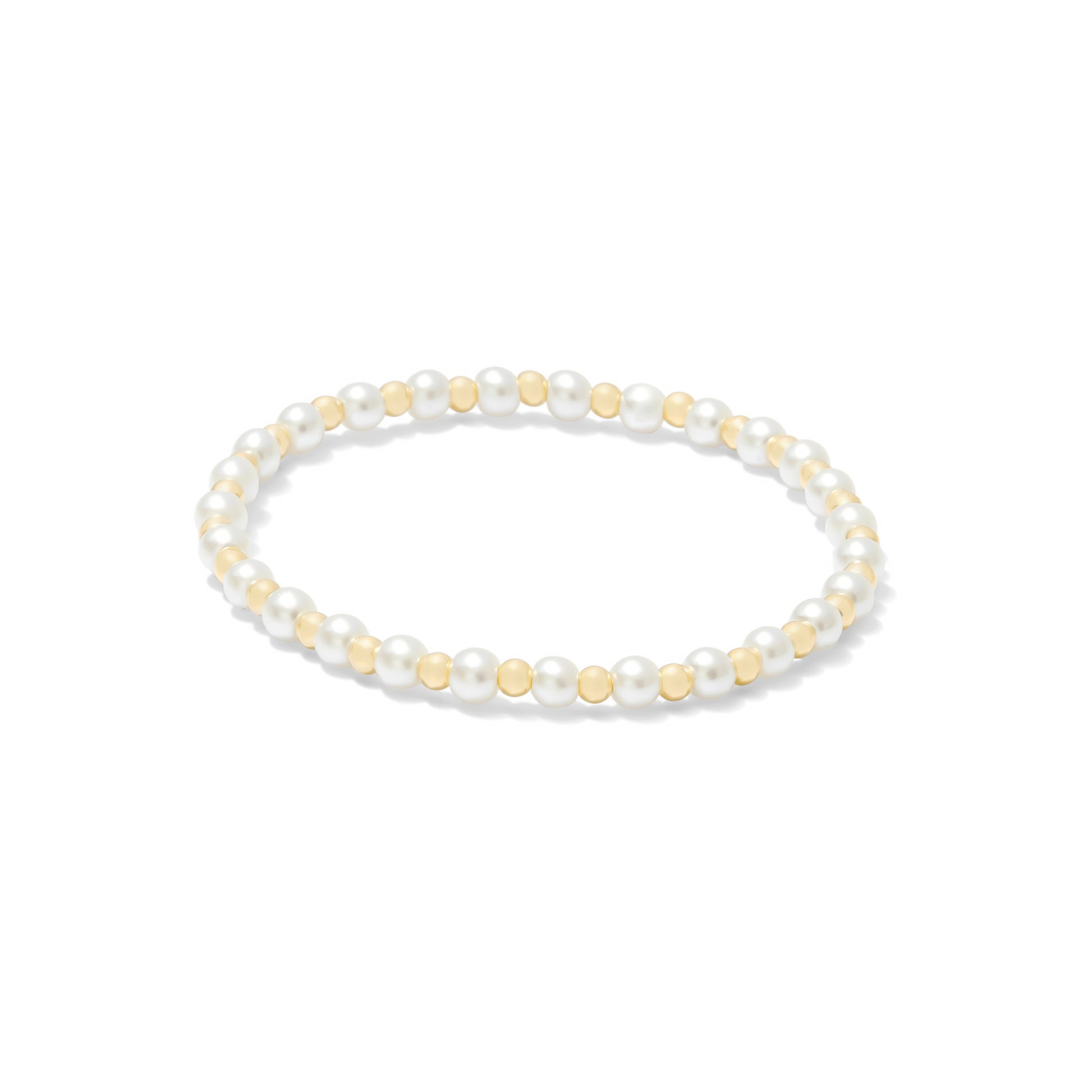 Pearl Collection • 4mm Pearl • 3mm Gold